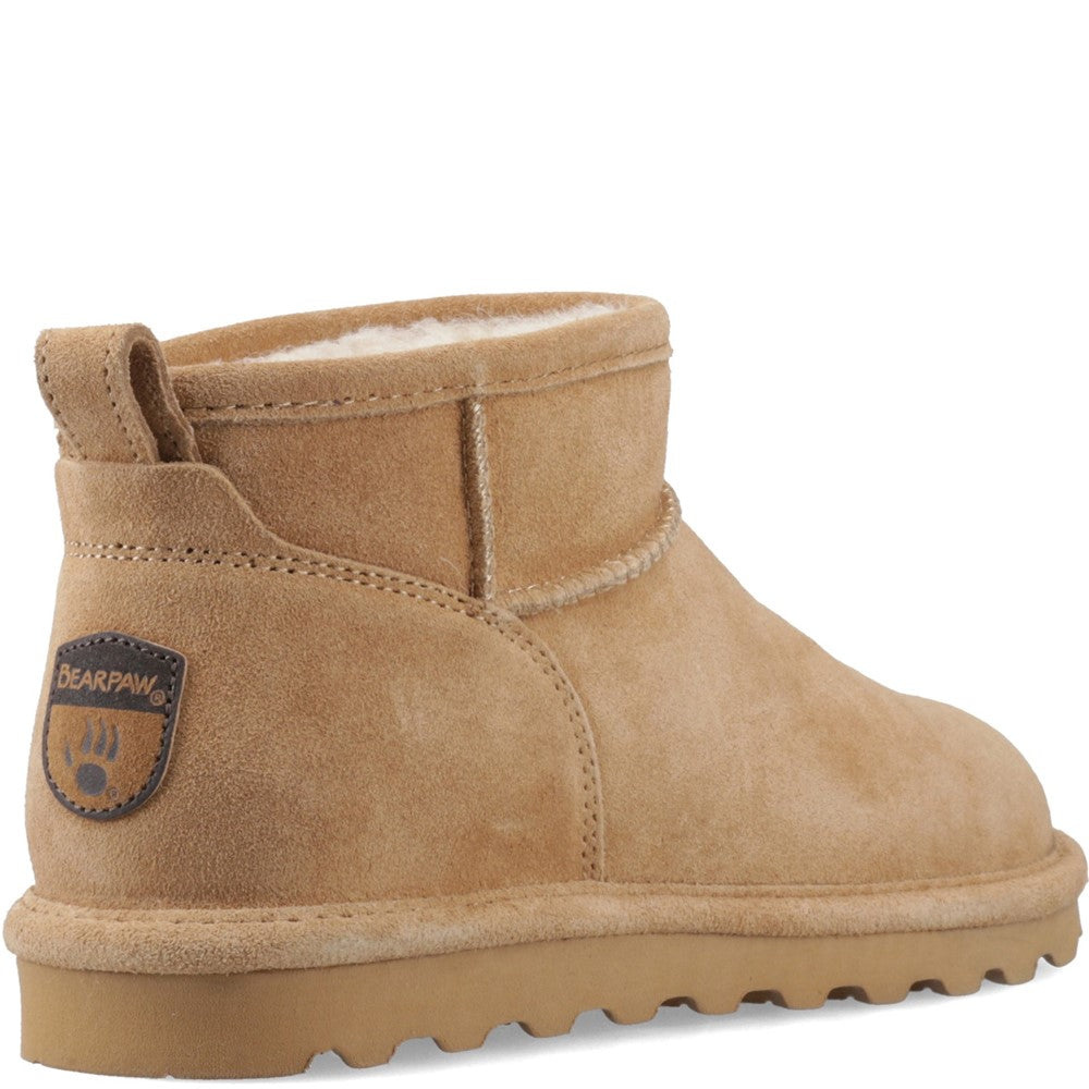 Ladies Ankle Boots COFFEE Bearpaw SHORTY