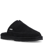 Mens Mule Slippers BLACK Bearpaw WALKER