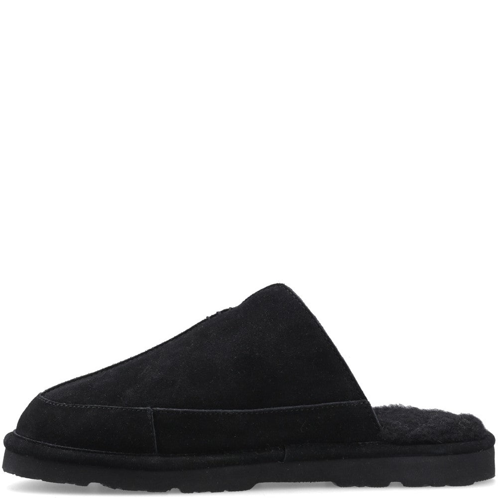 Mens Mule Slippers BLACK Bearpaw WALKER