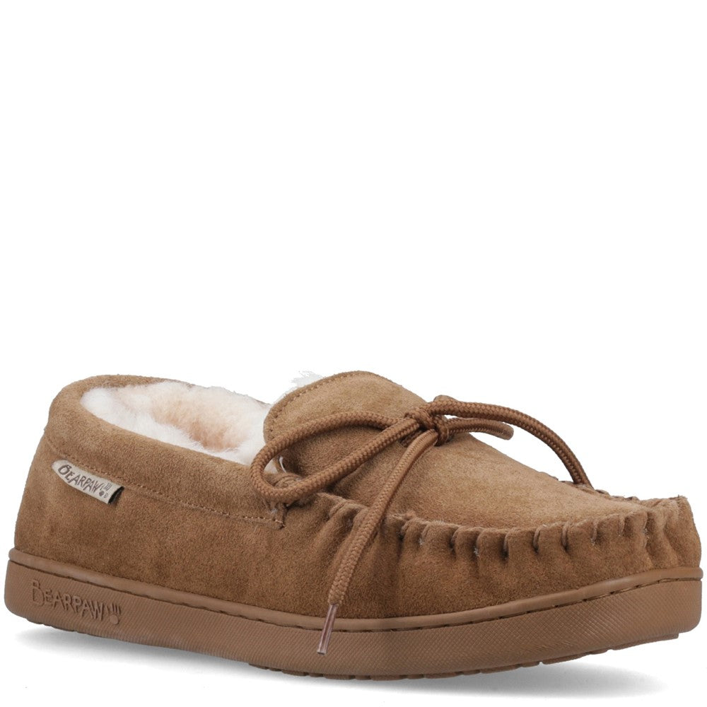 Classic Mens Slippers HICKORY Bearpaw MOC II