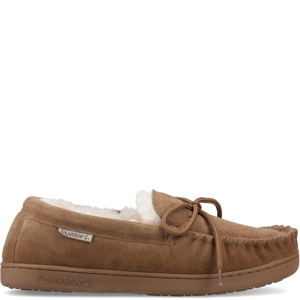 Classic Mens Slippers HICKORY Bearpaw MOC II