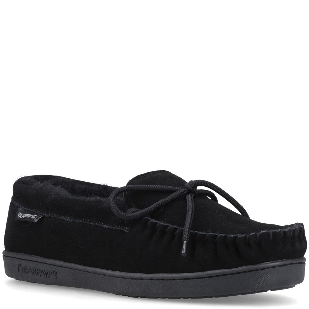Classic Mens Slippers BLACK Bearpaw MOC II