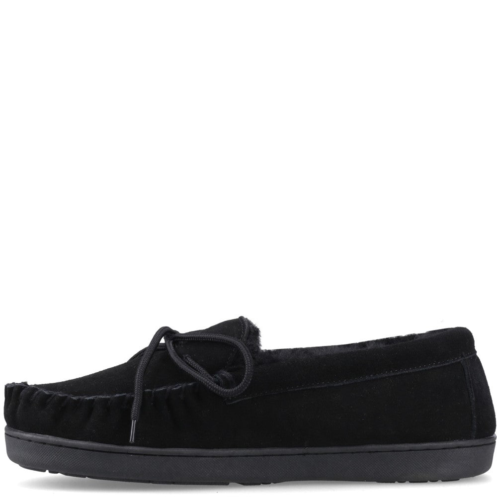 Classic Mens Slippers BLACK Bearpaw MOC II