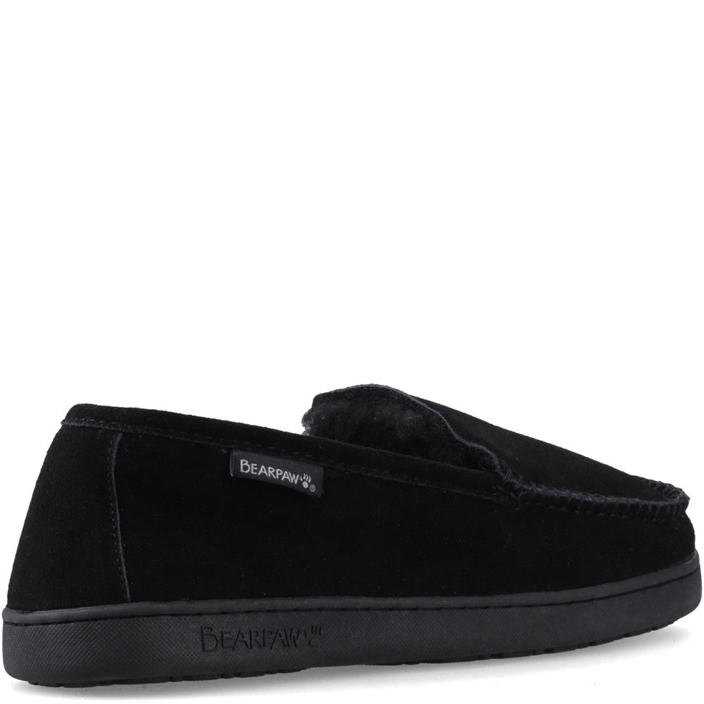 Classic Mens Slippers BLACK Bearpaw BRIAN