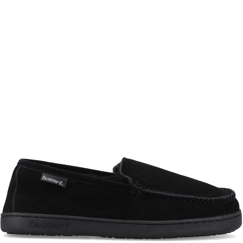 Classic Mens Slippers BLACK Bearpaw BRIAN