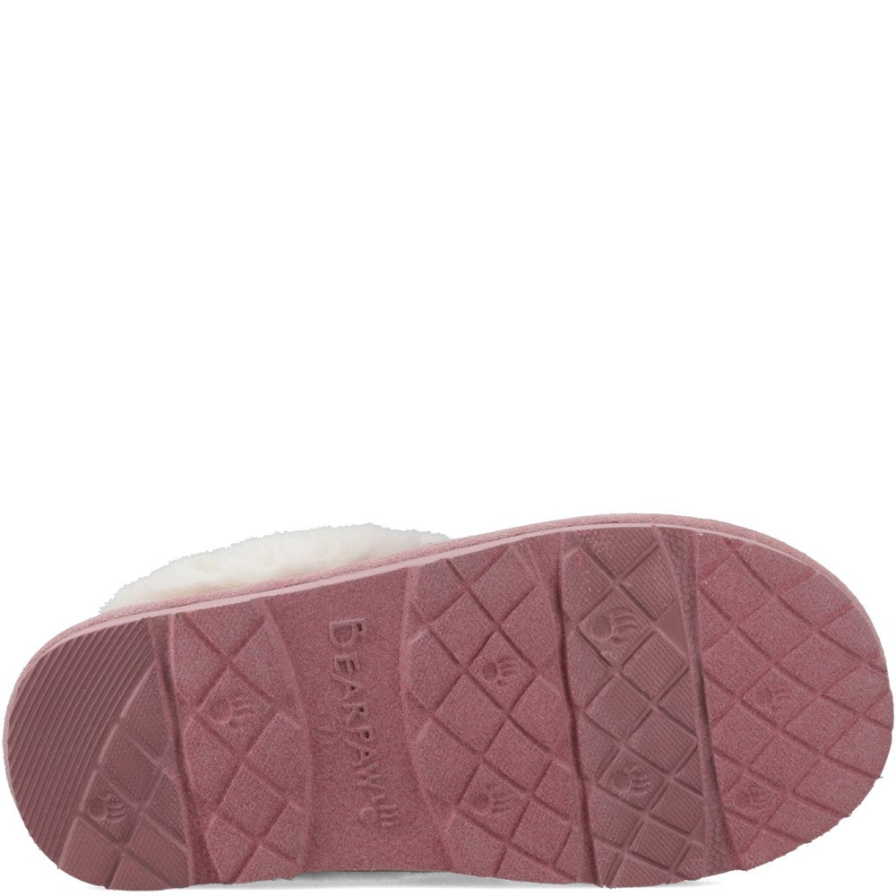Mule Ladies Slippers PEONY Bearpaw RUMIE CABLE KNIT