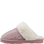 Mule Ladies Slippers PEONY Bearpaw RUMIE CABLE KNIT