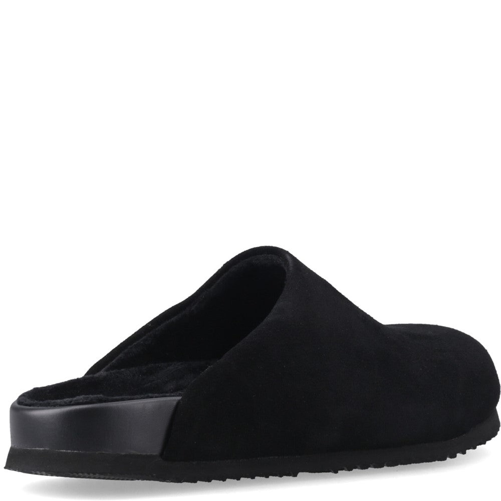 Mens Mule Slippers BLACK Bearpaw SILAS
