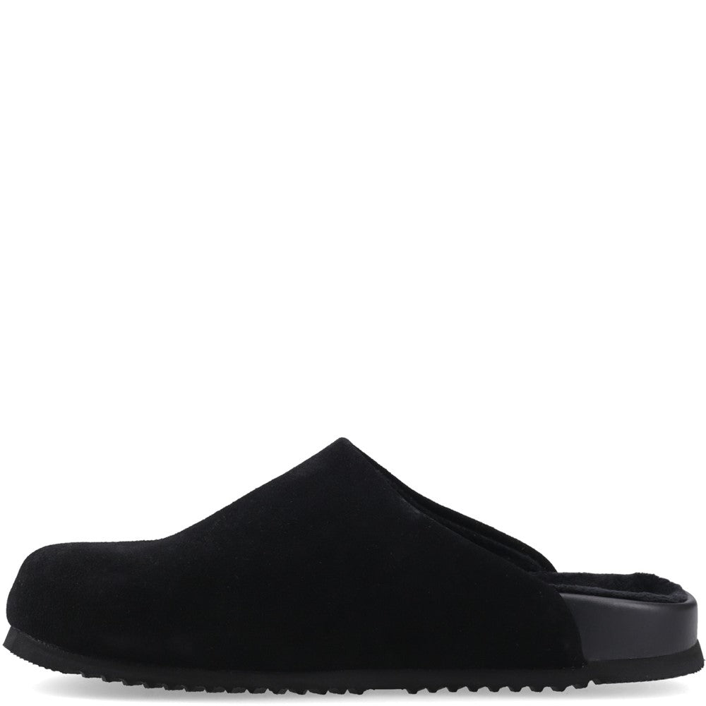 Mens Mule Slippers BLACK Bearpaw SILAS